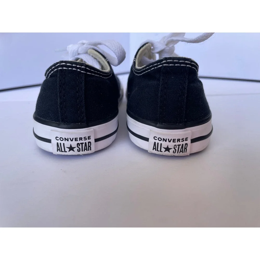 Converse Chuck Taylor All Star Toddler 9 Black Excellent Low Top Sneakers